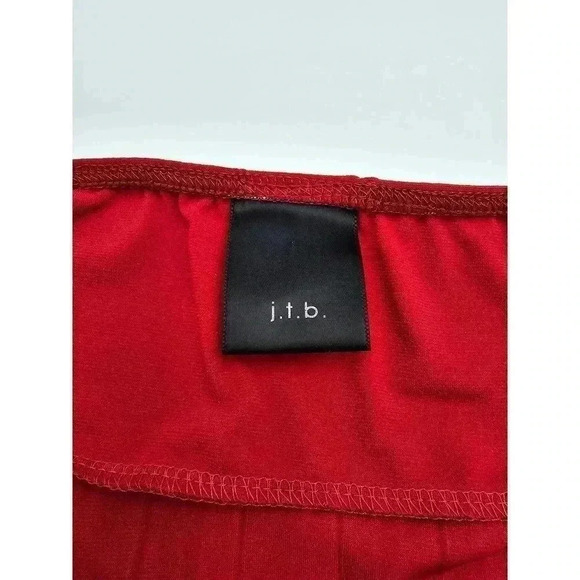 J.T.B. Women's Size M Red Cross Front Lace Detail Spaghetti Strap Tank - Picture 3 of 6